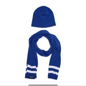 HURLEY New Yorker Beanie & Scarf 2-piece Set Blue